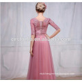 Lady fashion lace dinner dress floor length slim fitting formal evening dress
